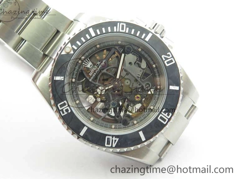 0224 Durable Andrea Pirlo Project Skeleton Submariner SS VRF Best Edition on SS Bracelet SA 2985